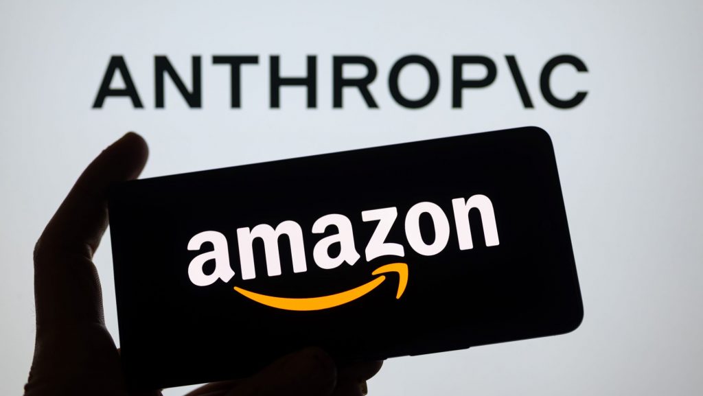 Logos de Amazon e Anthropic