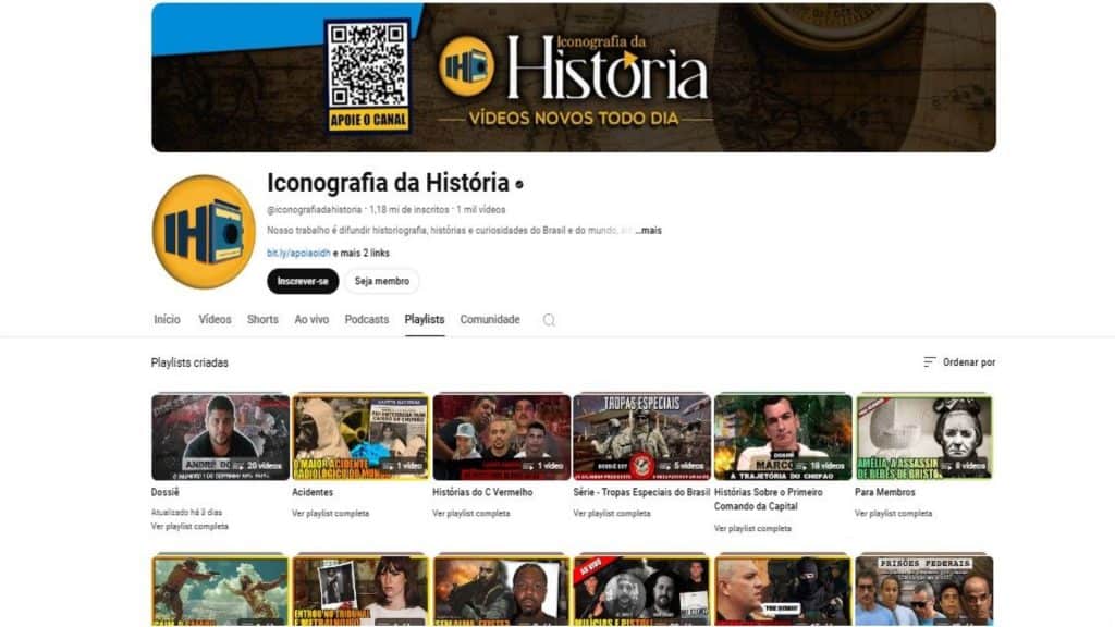 Canal Iconografia da História Imagem Reprodução YouTube