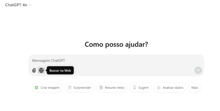 Busca no ChatGPT