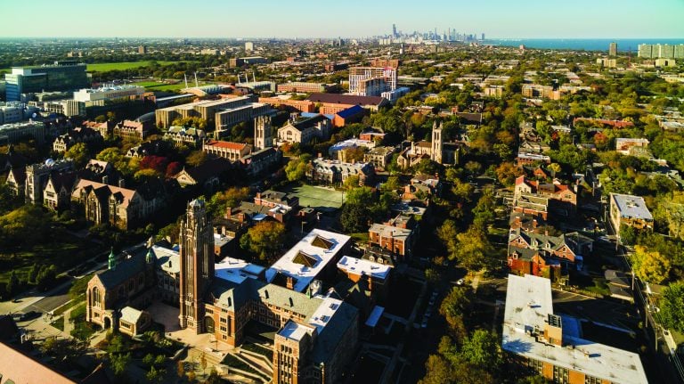 Campus da Universidade de Chicago, nos EUA