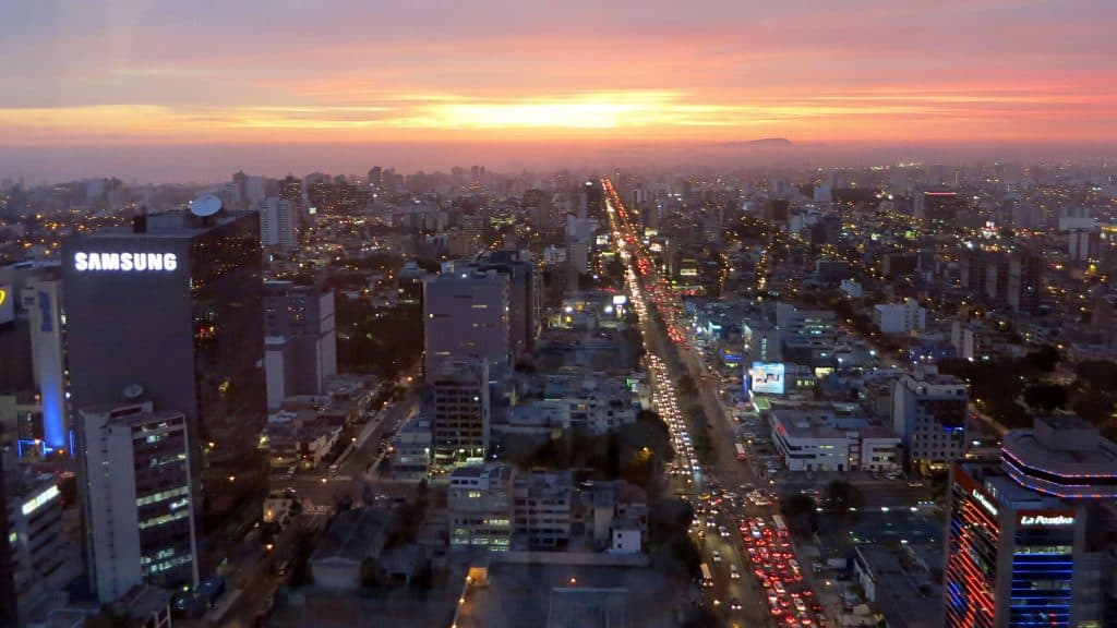 Cidade de Lima, no Peru
