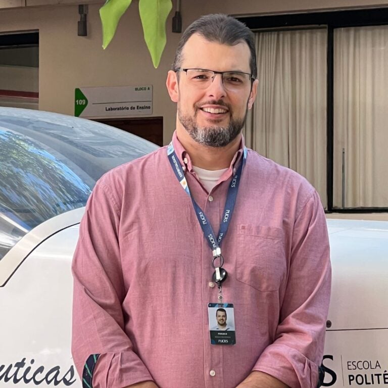 Lucas Fogaça, coordenador do curso de Ciências Aeronáuticas da PUCRS