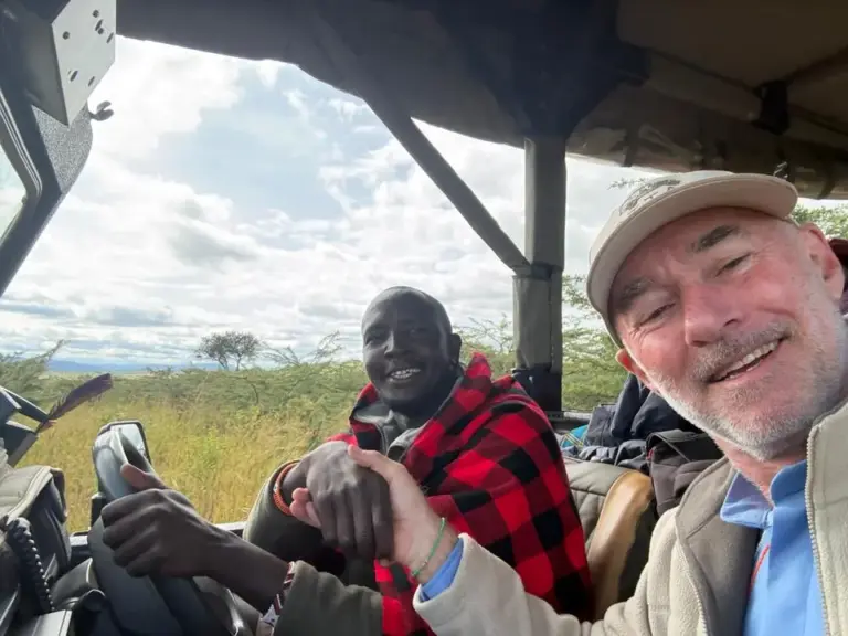 Andrew Dixon na Cottar's Safaris, no Quênia